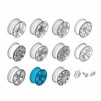 OEM 2018 BMW 430i Light Alloy Rim Ferricgrey Diagram - 36-11-7-846-781