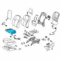 OEM 2013 Toyota Avalon Seat Cushion Heater Diagram - 87510-07022