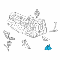 OEM 1999 Oldsmobile Aurora Mount, Trans Rear Diagram - 25696037