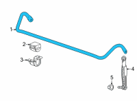 OEM 2022 Cadillac CT4 Stabilizer Bar Diagram - 84775157