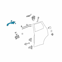 OEM 2010 Acura RDX Handle Assembly, Passenger Side Door (Outer) Diagram - 72140-STK-A01