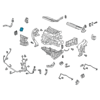 OEM 2019 Honda Odyssey Motor Assembly, Front Air Mix (Driver Side) Diagram - 79160-THR-A41