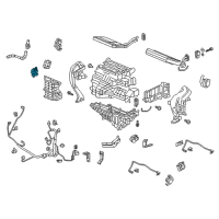 OEM Honda Odyssey Motor Assembly, Rear Air Mix Diagram - 79250-THR-A41