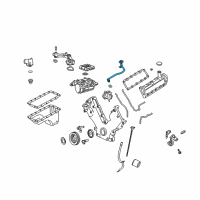 OEM Ford Oil Feed Tube Diagram - 5F9Z-6622-AA