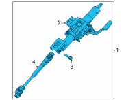 OEM 2020 Nissan Sentra Column Assy-Steering Diagram - 48805-6LB1A