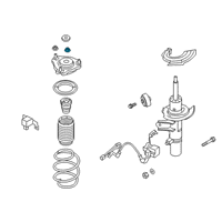 OEM 2018 Kia Stinger Flange Nut Diagram - 626181F000