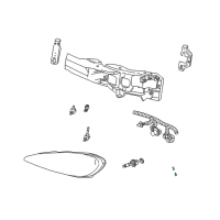 OEM 1990 GMC V2500 Suburban Park Lamp Bulb Diagram - 9438068