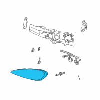 OEM Pontiac Composite Headlamp Diagram - 22672207