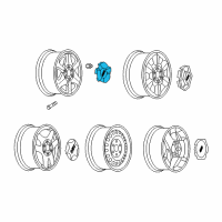 OEM GMC Envoy Wheel Cap Diagram - 9594937