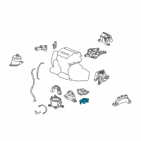 OEM 2010 Acura TSX Rubber, Transmission Mounting Insulator (Lower) Diagram - 50851-TA0-A11