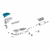 OEM Scion xA Heat Shield Diagram - 17167-21030