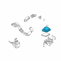 OEM 2007 Kia Optima Cover-Air Cleaner Diagram - 281112G100