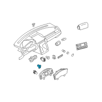 OEM 2009 Ford Taurus Trunk Lid Switch Diagram - 7G1Z-54432A38-AA