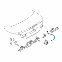 OEM 2020 BMW 440i Bowden Cable, Trunk Lid Diagram - 51-24-7-295-252