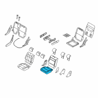 OEM 2017 Ford Flex Seat Cushion Pad Diagram - CA8Z-7463841-C