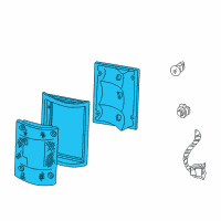 OEM 1999 Ford E-250 Econoline Combo Lamp Assembly Diagram - 5C2Z-13404-AA