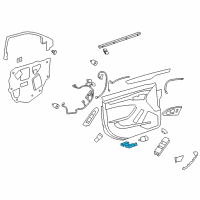 OEM 2014 Cadillac CTS Glove Box Lamp Diagram - 10359030