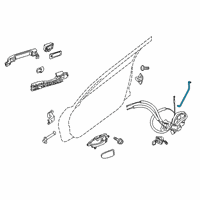 OEM Nissan Altima Rod Key Lock LH Diagram - 80515-9HS0A