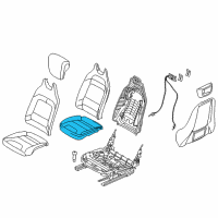 OEM 2017 BMW i3 Seat Upholstery, Right Diagram - 52-10-7-388-649