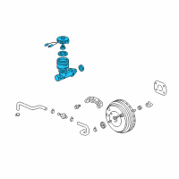 OEM 1995 Acura Integra Master Cylinder Assembly Diagram - 46100-ST7-A52