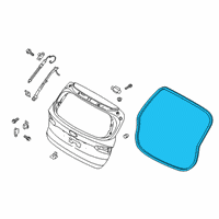 OEM 2020 Hyundai Santa Fe W/STRIP-Tail Gate OPNG Diagram - 81761-S2000