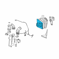 OEM 2003 Cadillac CTS Air Mass Sensor Diagram - 55353127