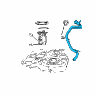 OEM 2012 Dodge Caliber Tube-Fuel Filler Diagram - 5105117AF