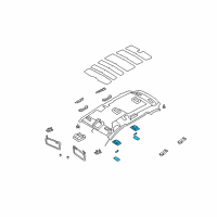 OEM Kia Rondo Lamp Assembly-Room Diagram - 928704D500RU