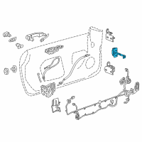 OEM Cadillac Door Check Diagram - 23236407