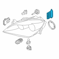 OEM 2013 BMW 650i xDrive Gran Coupe Headlight Driver Module, Ahl Xenon Lights Diagram - 63-11-7-316-215