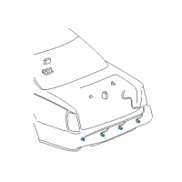 OEM Buick Reverse Sensor Diagram - 89046909