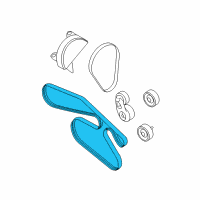 OEM 2006 Lincoln Zephyr Serpentine Belt Diagram - 6E5Z-8620-BB