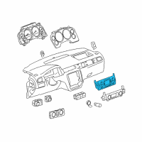 OEM Chevrolet Tahoe Dash Control Unit Diagram - 22879021