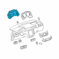 OEM Chevrolet Avalanche Instrument Panel Gage CLUSTER Diagram - 22838411