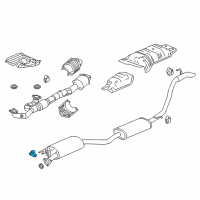 OEM 2019 Acura TLX Rubber, Exhaust Mounting Diagram - 18215-TA0-A21