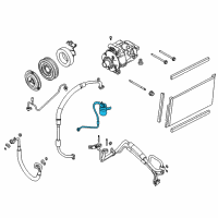 OEM Ford Taurus X Drier Diagram - BG1Z-19959-B