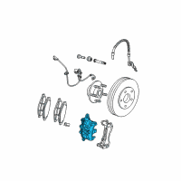 OEM 2008 Chrysler Pacifica CALIPER-Disc Brake Diagram - 68032692AA