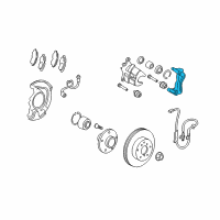 OEM 2011 Toyota Matrix Caliper Mount Diagram - 47722-02400