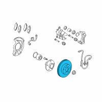 OEM 2011 Toyota Matrix Rotor Diagram - 43512-02240