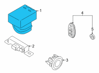 OEM 2020 Nissan Kicks Control Assembly - Smart KEYLESS Diagram - 285E1-5EA5A