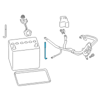 OEM Scion FR-S Battery Rear Bolt Diagram - SU003-02416