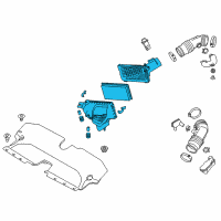 OEM 2016 Infiniti Q50 Air Cleaner Diagram - 16500-4GA0A