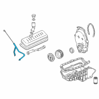 OEM GMC Sierra 1500 Oil Tube Diagram - 12615877