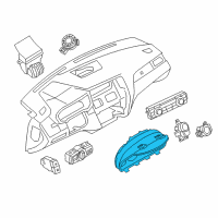 OEM 2013 BMW ActiveHybrid 5 Instrument Cluster Diagram - 62-10-9-358-979