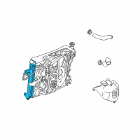 OEM 2002 Jeep Grand Cherokee Engine Cooling Radiator Diagram - 52079883AD