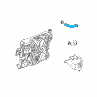 OEM 2003 Jeep Grand Cherokee Hose-Radiator Inlet Diagram - 55116792AA