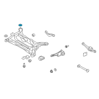 OEM 2010 Ford Edge Suspension Crossmember Rear Bushing Diagram - 7T4Z-5400145-AA