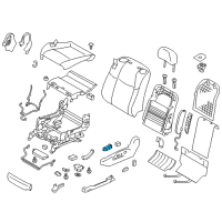 OEM Infiniti Q70L Front Seat Switch Assembly, Left Diagram - 87066-1MA2A