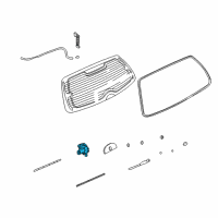 OEM Saturn LS1 Motor Asm, Rear Window Wiper Diagram - 22718345