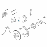 OEM 2020 Lincoln Corsair Brake Pads Spring Diagram - 3M5Z-2B486-AA